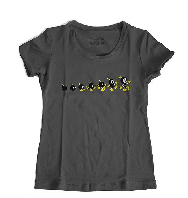 Camiseta Feminina Bomberman Evolution