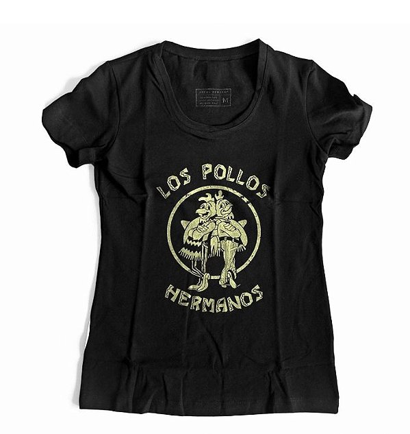 Camiseta Feminina Breaking Bad Los Pollos Hermanos Gus Fring Walter