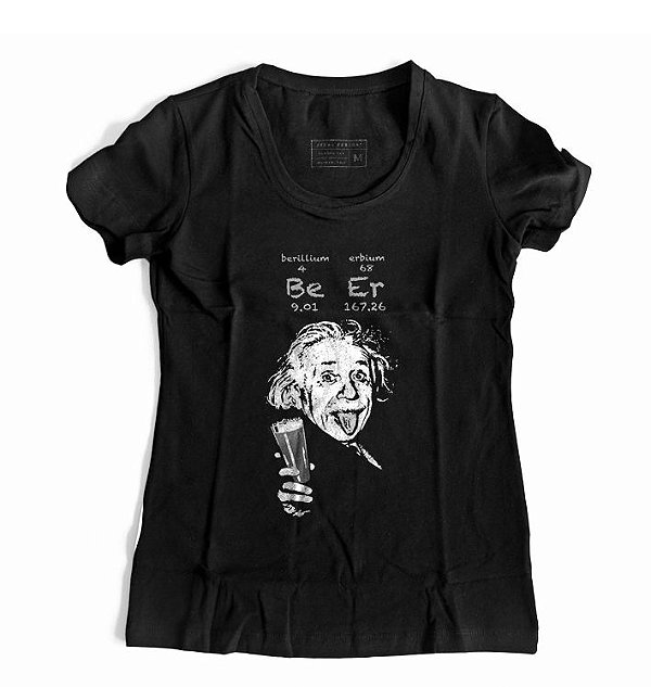 Camiseta Feminina Cientista Albert Einstein