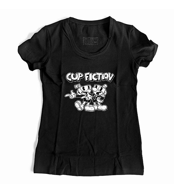 Camiseta Feminina CUPHEAD E MUMGMAN