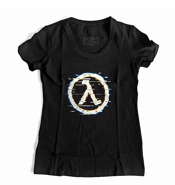 Camiseta Feminina Glitch Half Life