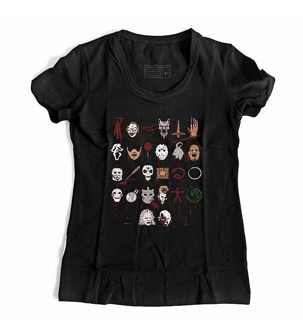 Camiseta Feminina Horror