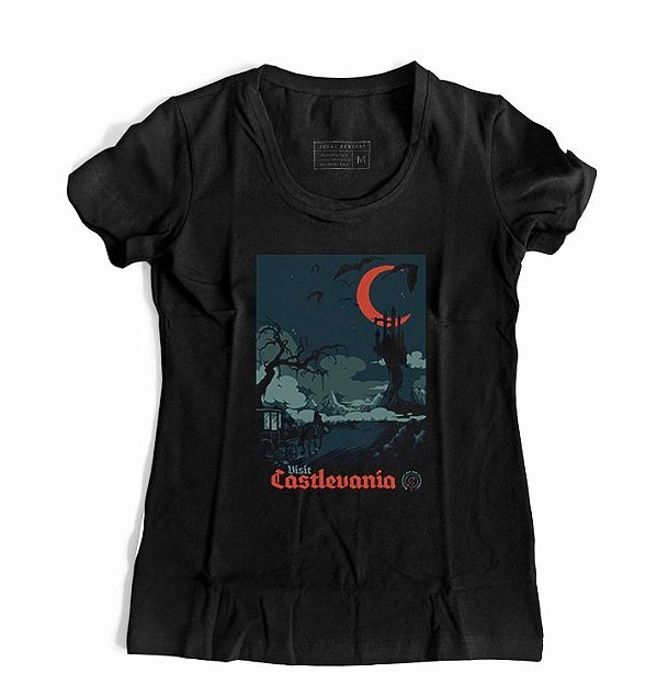 Camiseta Feminina PS Castlevania