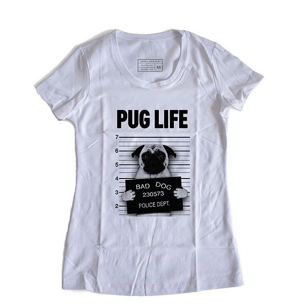 Camiseta Feminina Pug Life