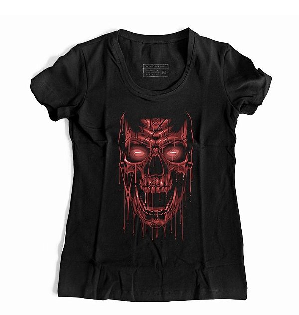 Camiseta Feminina Skull Blood