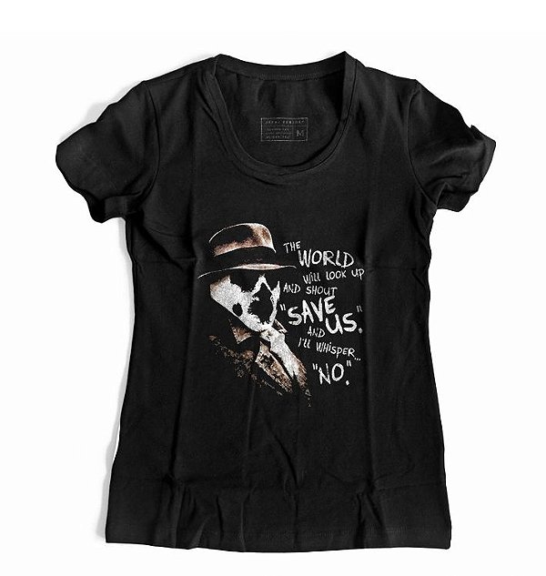 Camiseta Feminina Watchmen Rorschach
