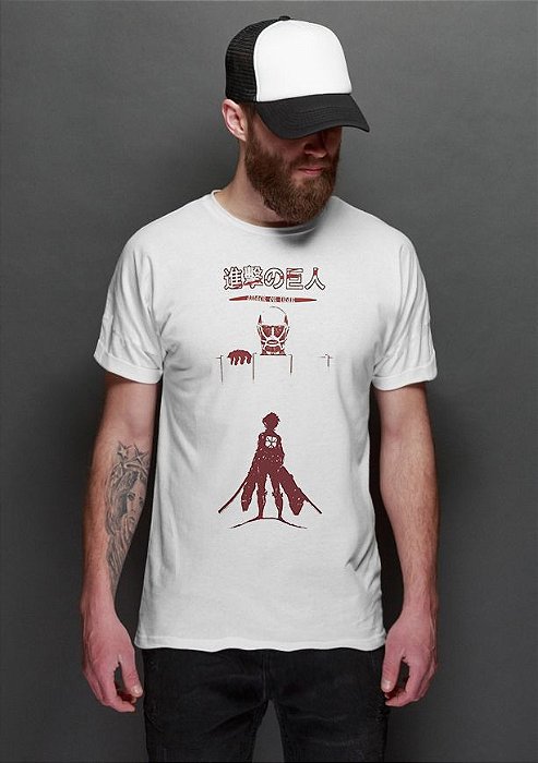 Camisetas anime estampa Attack on Titan - Camisetas anime 30.1