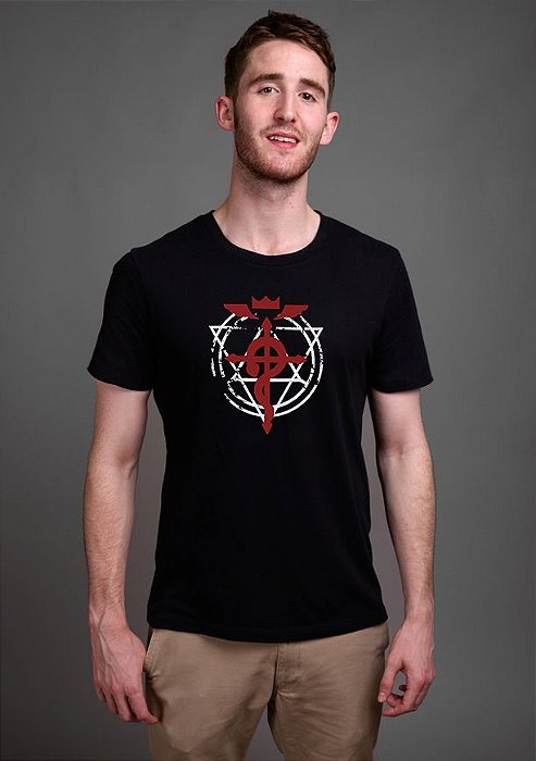 Camiseta Masculina Anime FullMetal