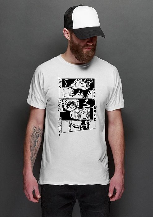 Camiseta Masculina Anime My Hero Academia