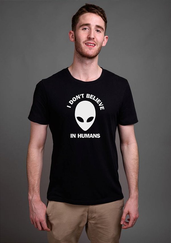 Camiseta Masculina Et I Don't Believe In Humans