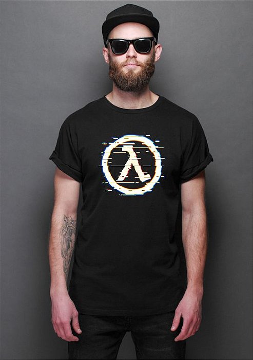 Camiseta Masculina Glitch Half Life