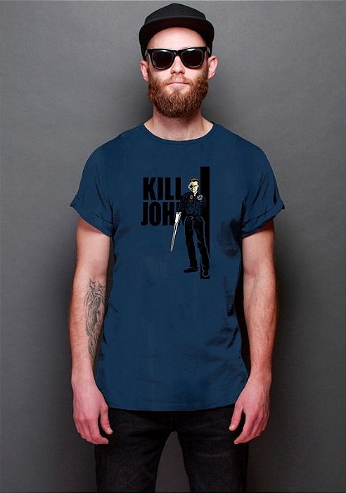 Camiseta Masculina Kill John, Exterminador do Futuro