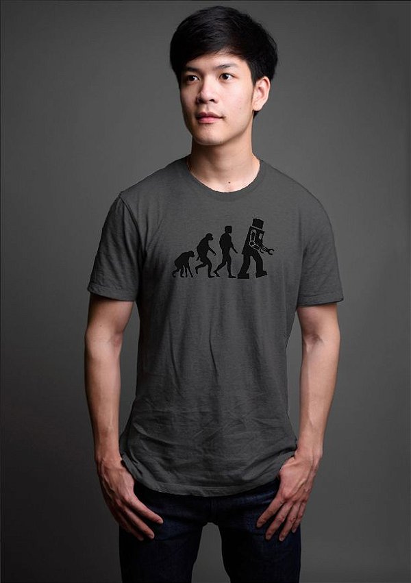 Camiseta Masculina Série The Big Bang Theory  Evolution