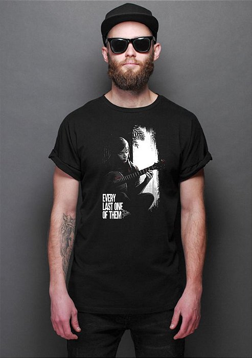 Camiseta masculina Ellie The Last of Us part II bege