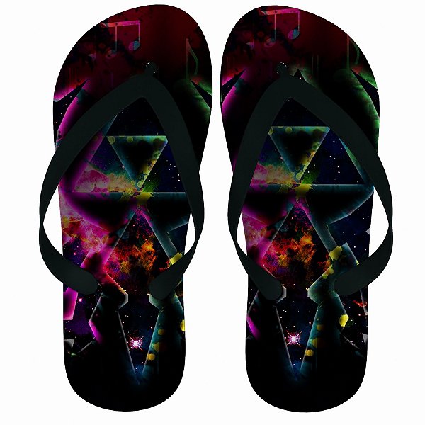 Chinelo Green The Legend Of Zelda Music - Nerd e Geek - Presentes Criativos