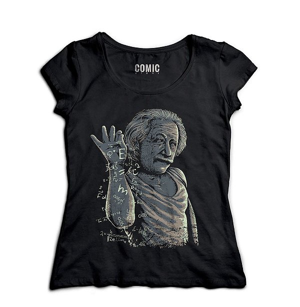 Camiseta Feminina  Einstein - Nerd e Geek - Presentes Criativos
