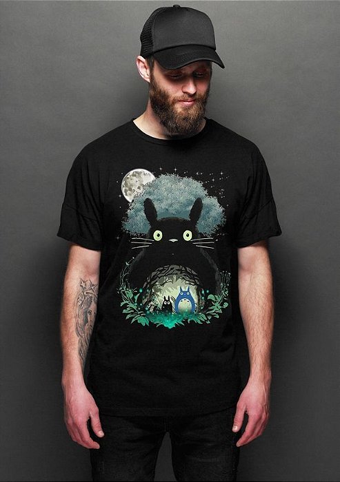 Camiseta Masculina  My Neighbor Totoro - Nerd e Geek - Presentes Criativos