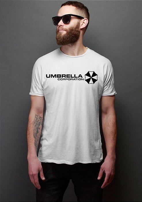 Camiseta Masculina  Umbrella Corporation - Nerd e Geek - Presentes Criativos