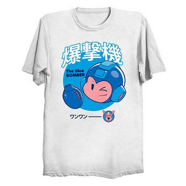 Camiseta Masculina Poliéster Mega Man