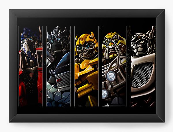 Quadro Decorativo A4 (33X24) Transformers - Nerd e Geek - Presentes Criativos