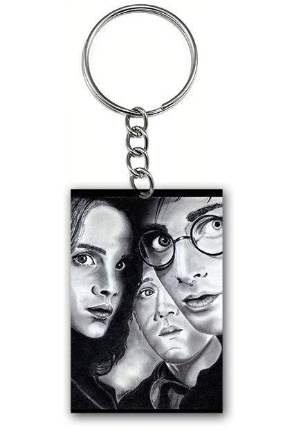 Chaveiro Harry Potter, Hermione e Ronald - Nerd e Geek - Presentes Criativos