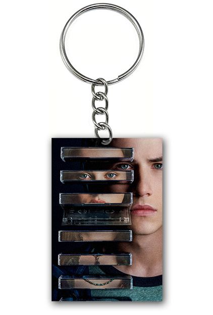 Chaveiro 13 Reasons Why - Clay e Hanna - Nerd e Geek - Presentes Criativos