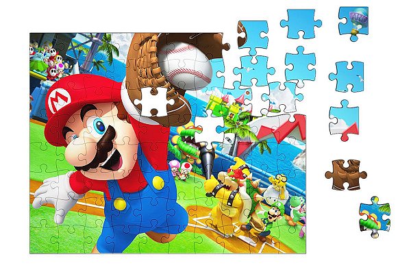 Quebra-Cabeça Super Mario Word 90 pçs - Nerd e Geek - Presentes Criativos