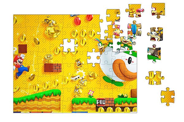 Quebra-Cabeça Super Mario 90 pçs - Nerd e Geek - Presentes Criativos