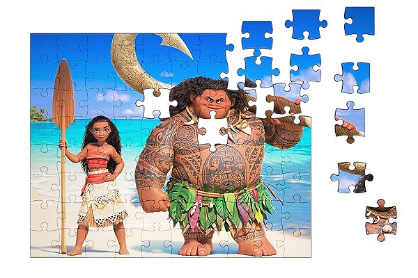 Jogo Moana Jigsaw no Jogos 360