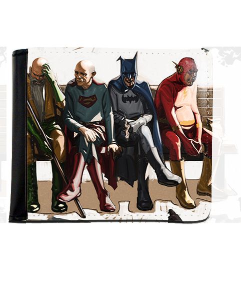 Carteira Batman, Supermen, Flash Idosos - Nerd e Geek - Presentes Criativos