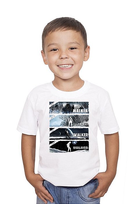 Camiseta Infantil Walker - Nerd e Geek - Presentes Criativos