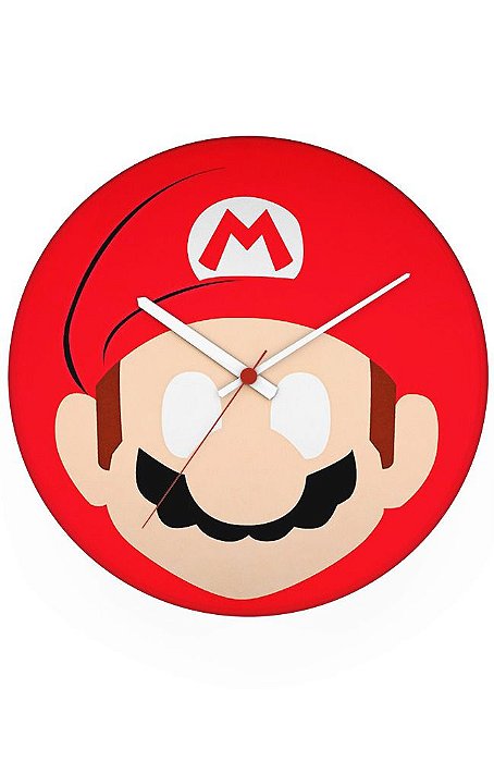 Relógio de Parede Super Mario - Game - Nerd e Geek - Presentes Criativos