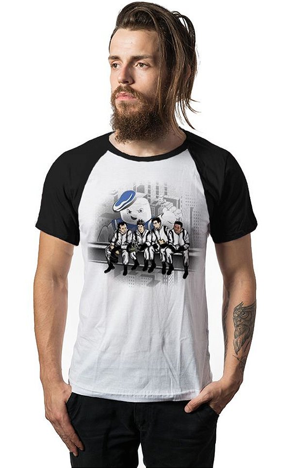 Camiseta Raglan Ghostbusters - Os Caças Fantasmas  - Nerd e Geek - Presentes Criativos