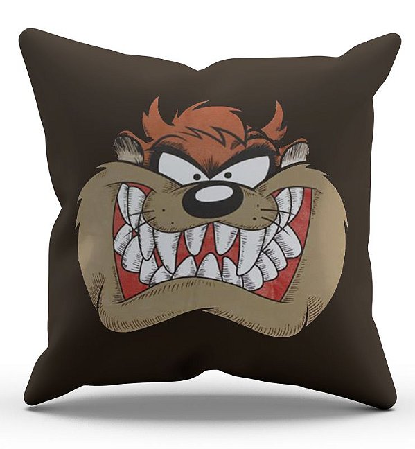 Almofada Decorativa  Taz 45x45 - Nerd e Geek - Presentes Criativos