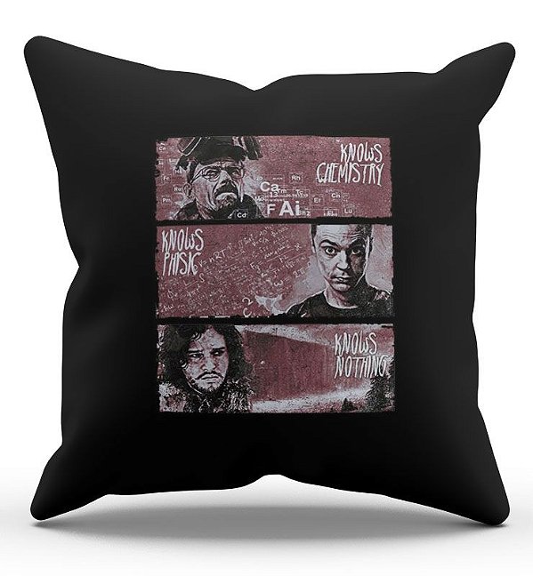 Almofada Decorativa  Jon Snow 45x45 - Nerd e Geek - Presentes Criativos