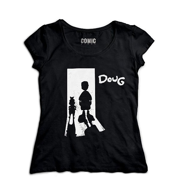 Camiseta Feminina Doug Funny - Nerd e Geek - Presentes Criativos