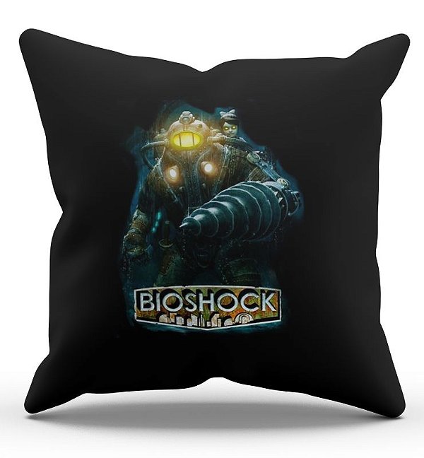 Almofada Decorativa  Bioshock 45x45 - Nerd e Geek - Presentes Criativos