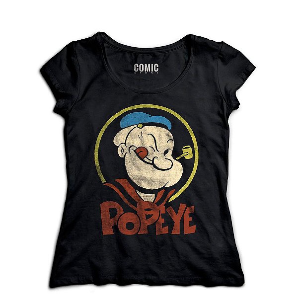 Camiseta Feminina Popeye - Nerd e Geek - Presentes Criativos