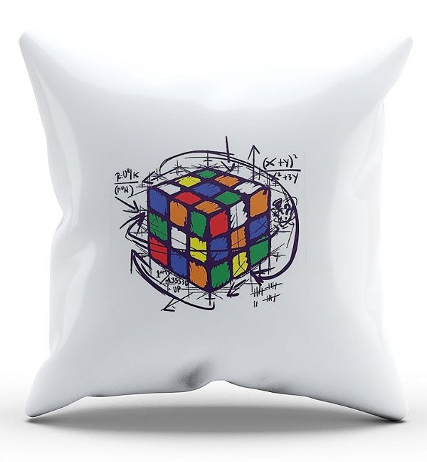 Almofada Decorativa  Cubo Magico - Nerd e Geek - Presentes Criativos