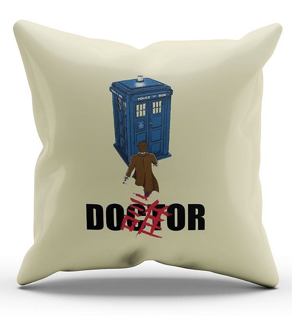 Almofada Decorativa  Doctor 45 x 45 - Nerd e Geek - Presentes Criativos