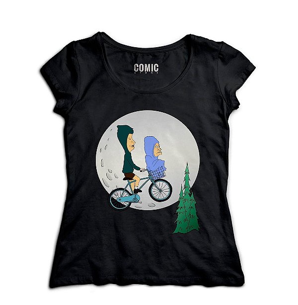 Camiseta Feminina Beavis and Butt Head ET - Nerd e Geek - Presentes Criativos