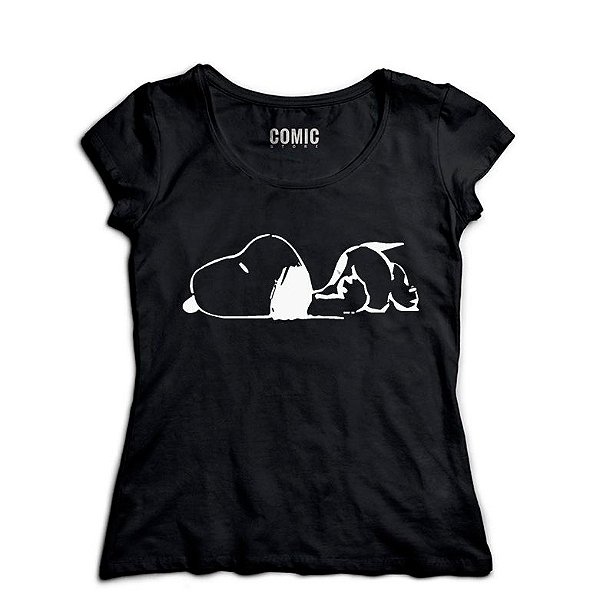 Camiseta Feminina Snoopy - Nerd e Geek - Presentes Criativos