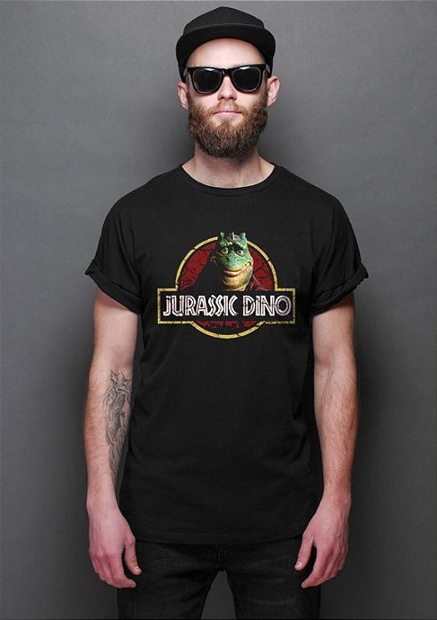 Camiseta Masculina  Jurassic Dino - Nerd e Geek - Presentes Criativos