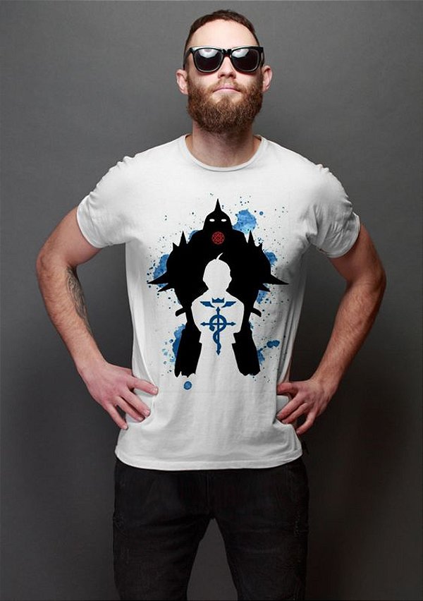 Camiseta Masculina  Anime   Epic Fullmetal Alchemist - Nerd e Geek - Presentes Criativos