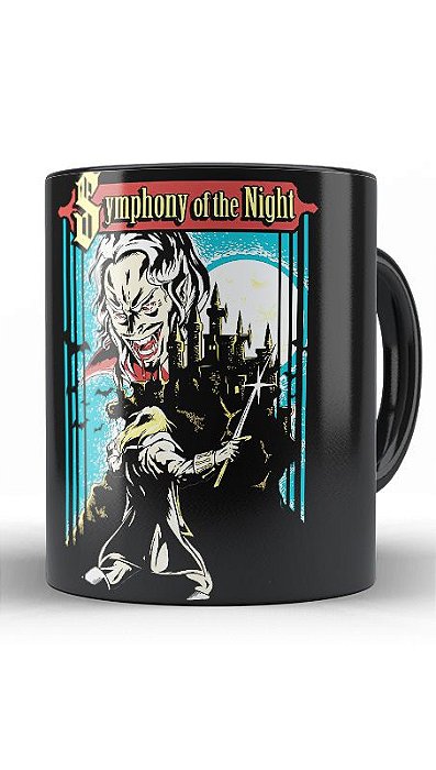 Caneca Symphony Of the Night - Nerd e Geek - Presentes Criativos