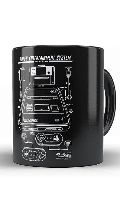 Caneca Super Entertainment - Nerd e Geek - Presentes Criativos