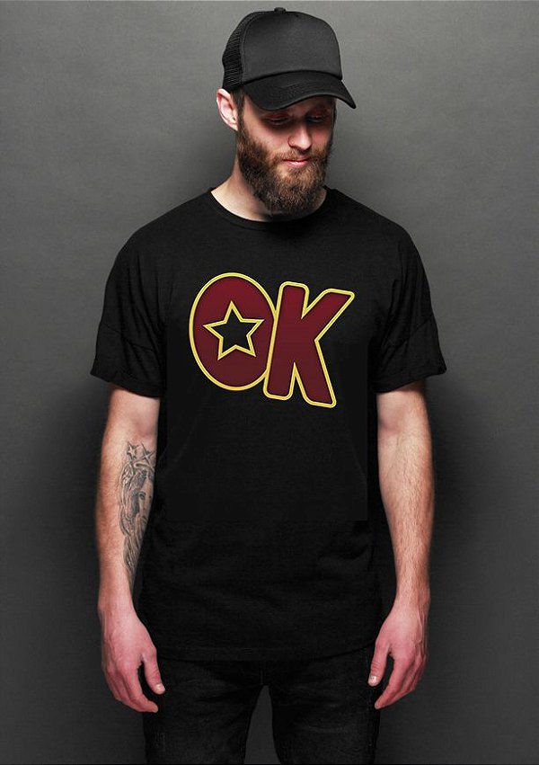 Camiseta Masculina  OK - Nerd e Geek - Presentes Criativos