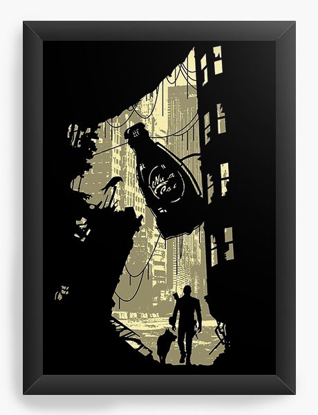 Quadro Decorativo A4 (33X24) Life After - Nerd e Geek - Presentes Criativos