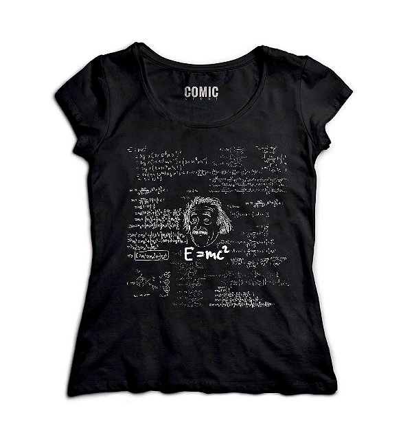 Camiseta  Feminina Albert Einstein - Nerd e Geek - Presentes Criativos