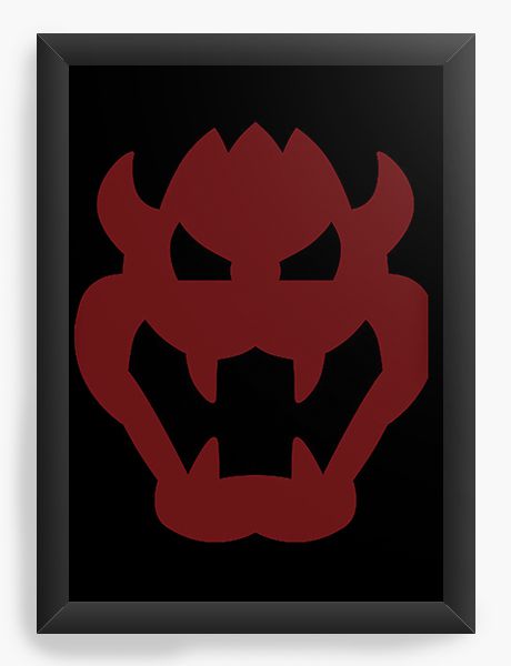 Quadro Decorativo A4 (33X24) Demon - Nerd e Geek - Presentes Criativos